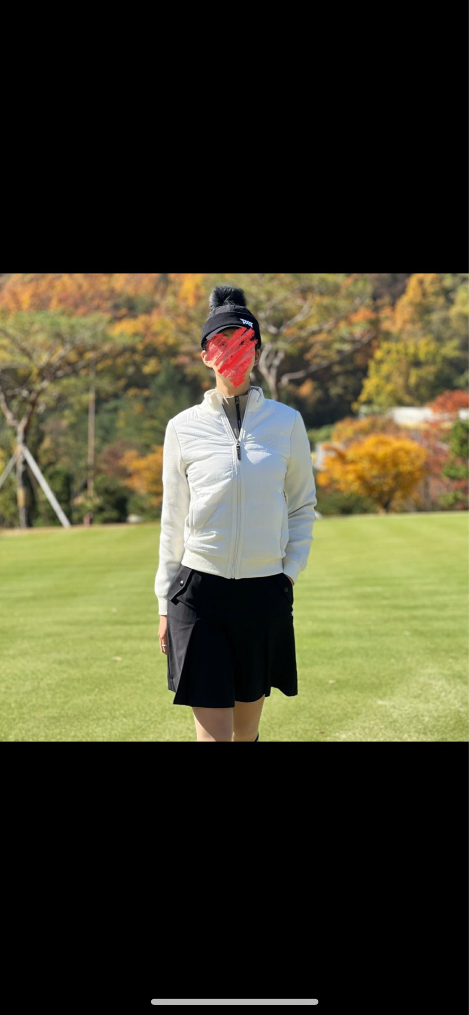 골프 스컬 니트다운 자켓