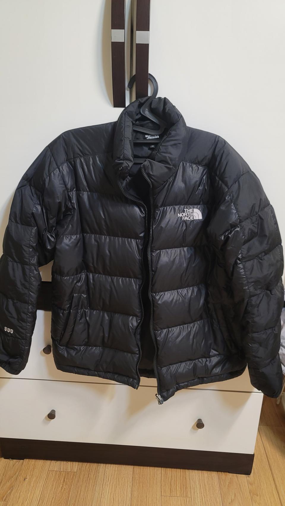 노스페이스 경량구스다운600 투톤블랙95