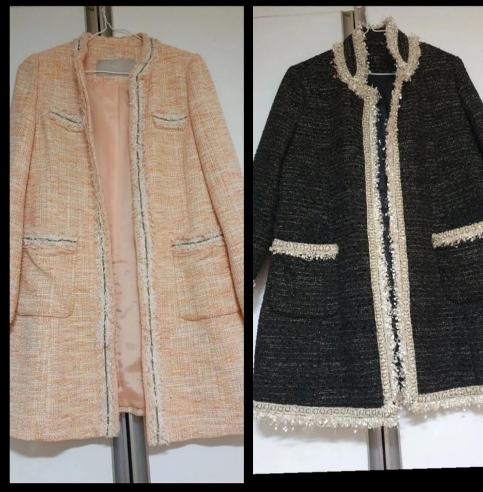 안지크 트위드 자켓