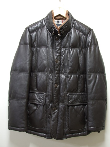 닥스 골프 정품 양털깃 구스패딩 양가죽 집업점퍼 택95