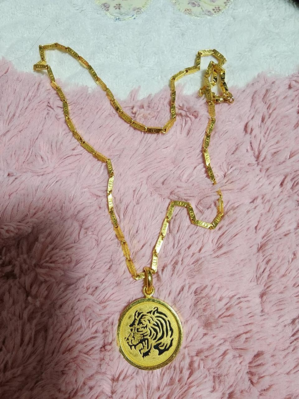 호랑이팬던트다섯돈포함줄열돈