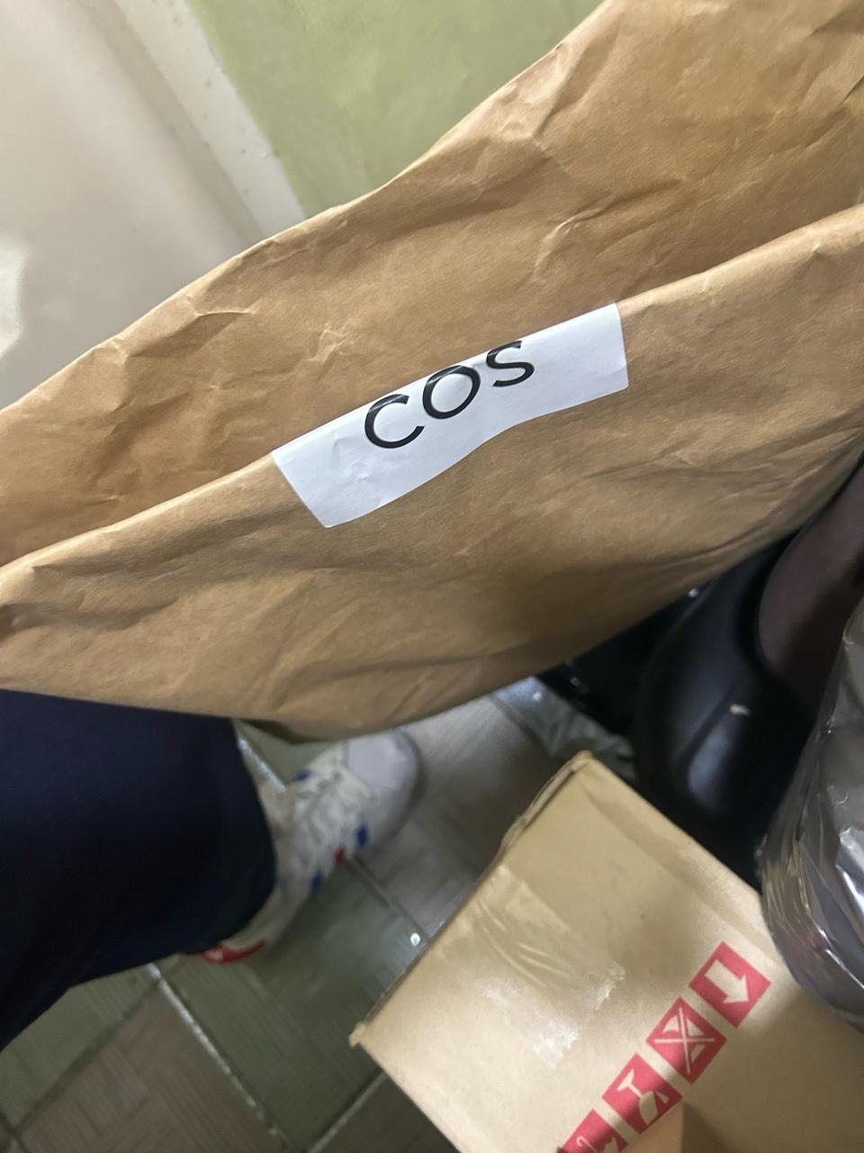 미개봉,새상품 코스 퀼티드 미니백 주황