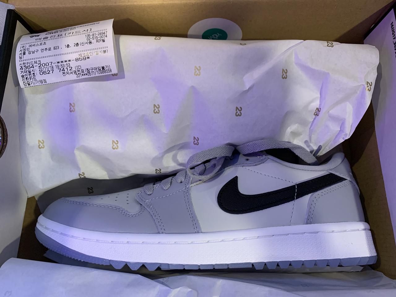 [255] 조던1 로우 골프 울프 그레이 판매합니다