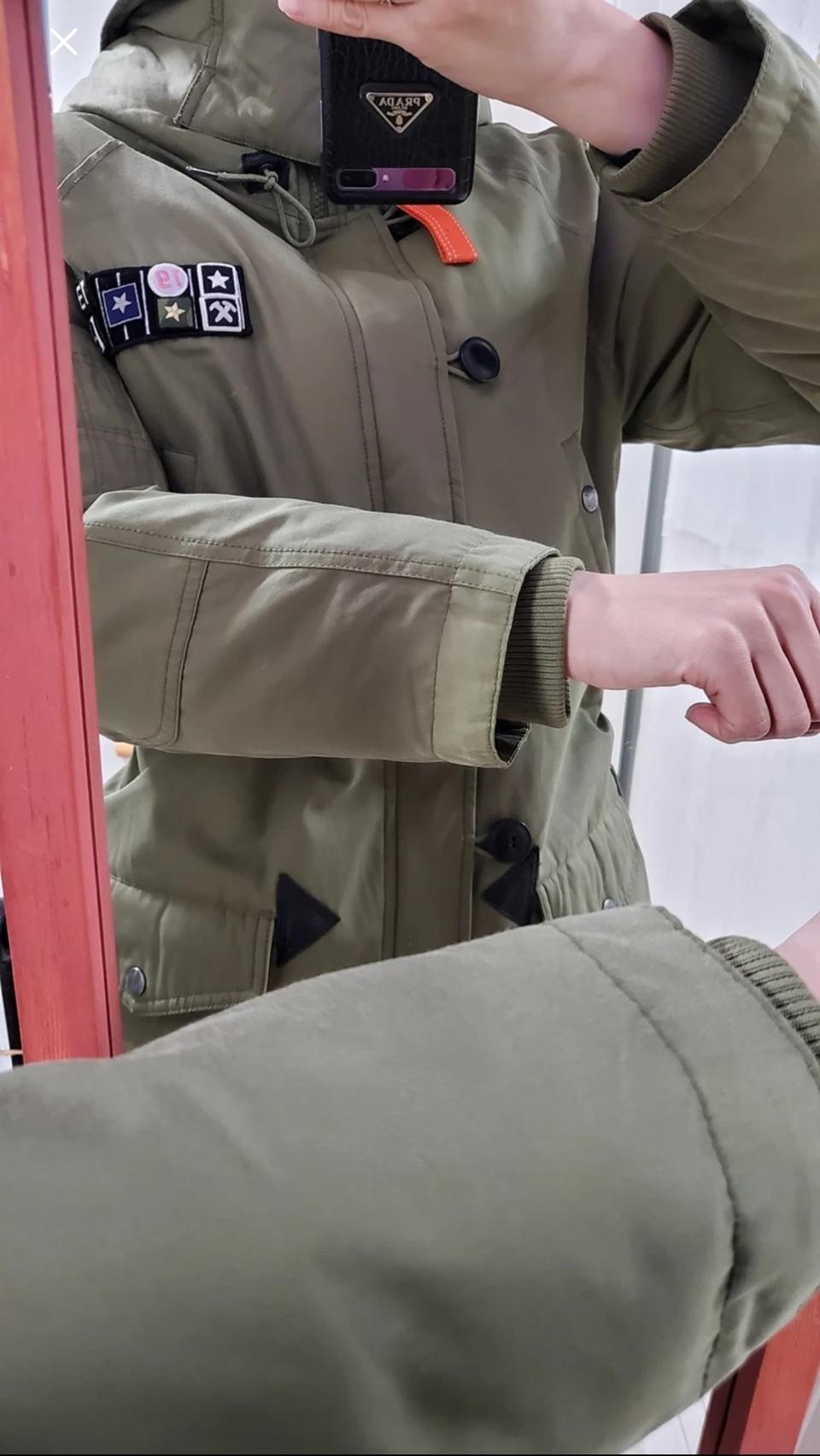 네파 롱 야상 다운자켓