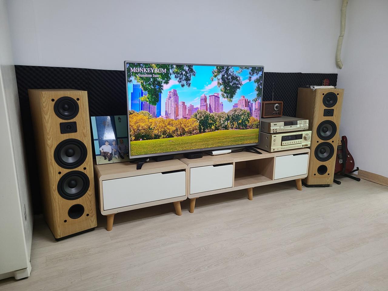 인켈 스피커 1조 + AV리시버 + DVD( = CD)