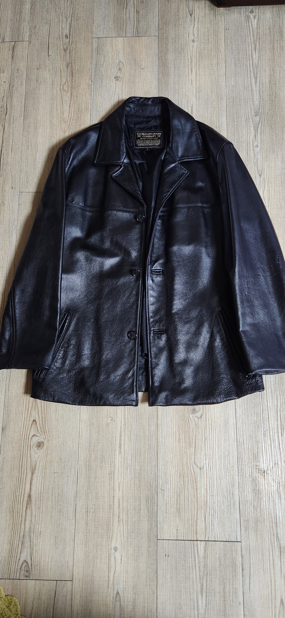 지오다노 남성소가죽자켓