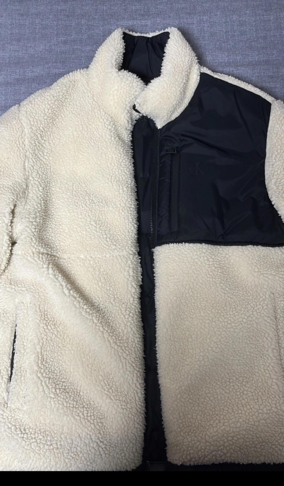 급처 캘빈클라인 CK양편패딩 후리스 95