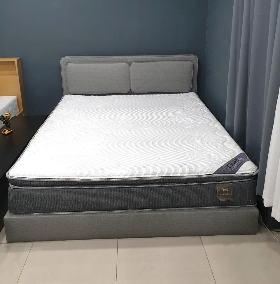 대구중고가구 클라우드9 모던 그레이 라지킹 평상형 침대