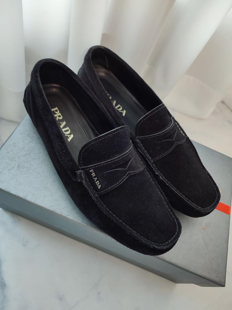 정품 프라다 남성 스웨이드 로퍼