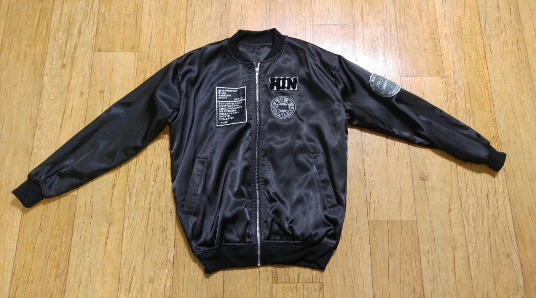 Hello 패치 유광 블루종