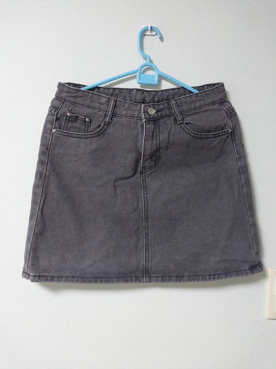 흑청 미니청치마