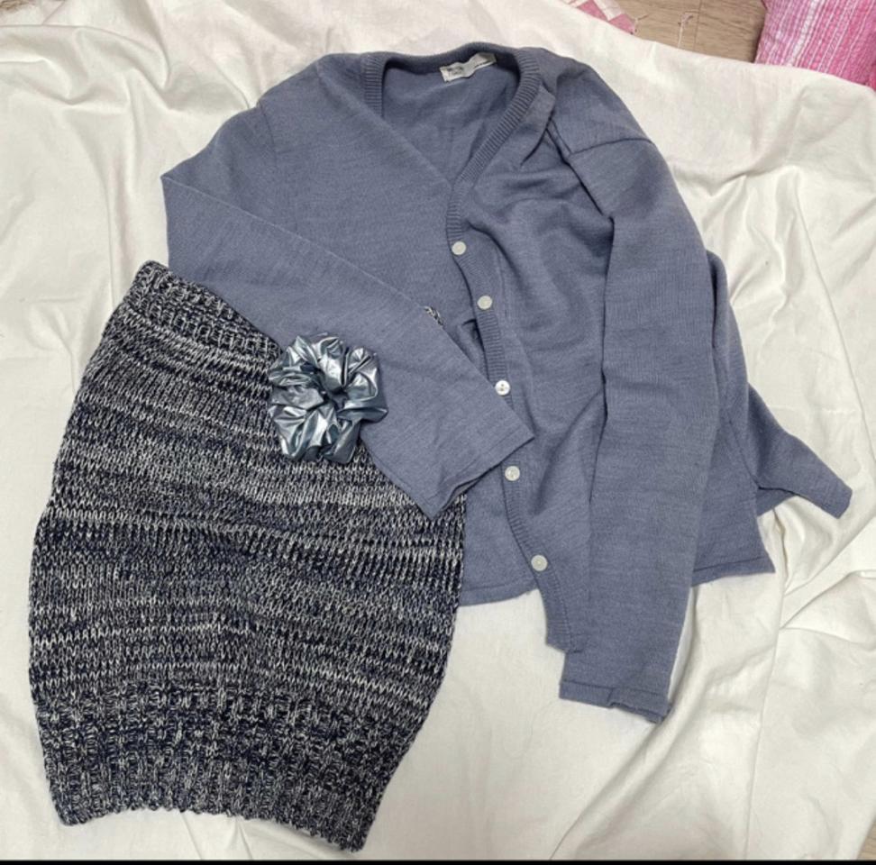 일괄 니트치마,가디건,곱창밴드