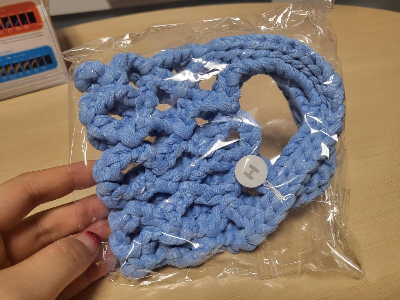 힌스 니팅 퀄팅 파우치