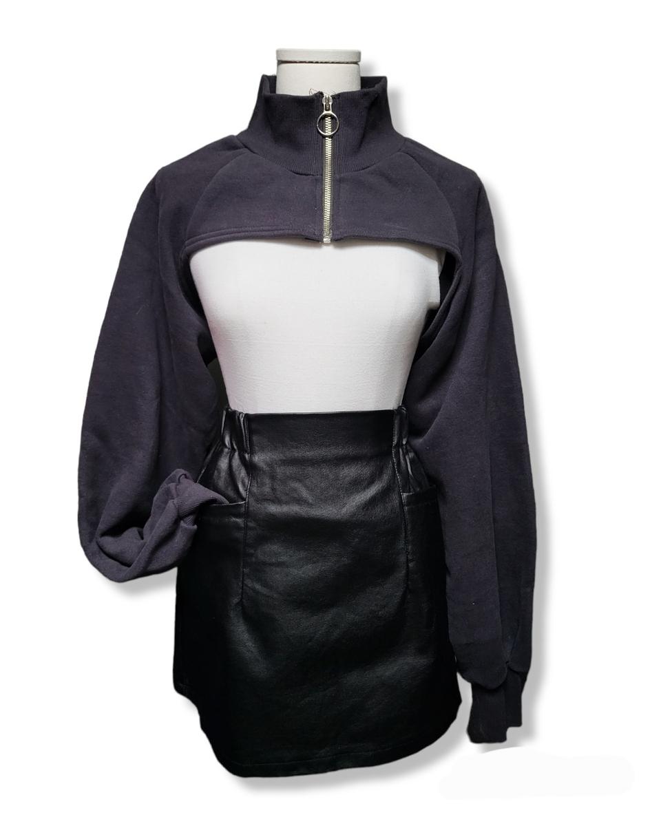 기모 집업 볼레로