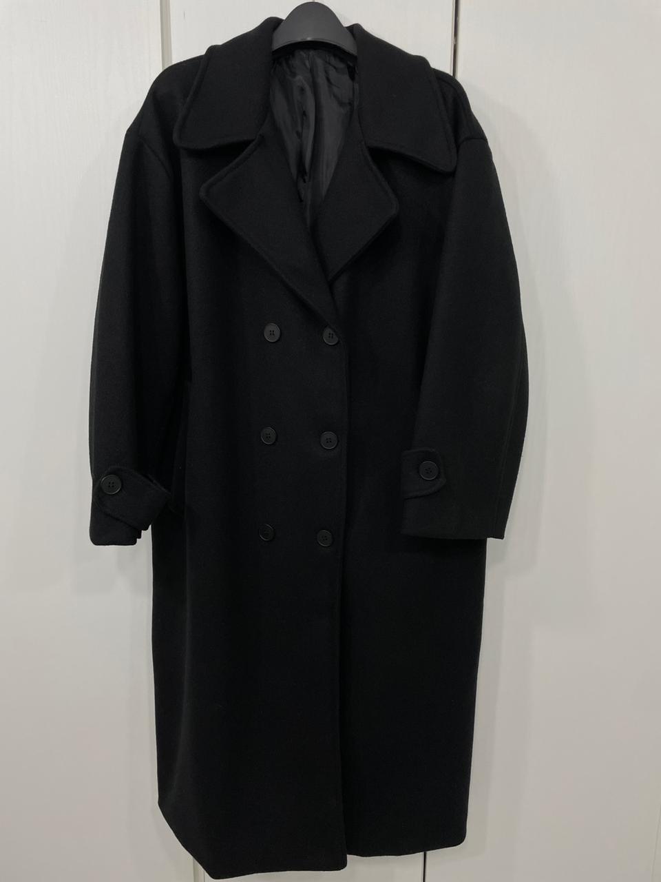 오버핏 더블버튼 롱코트