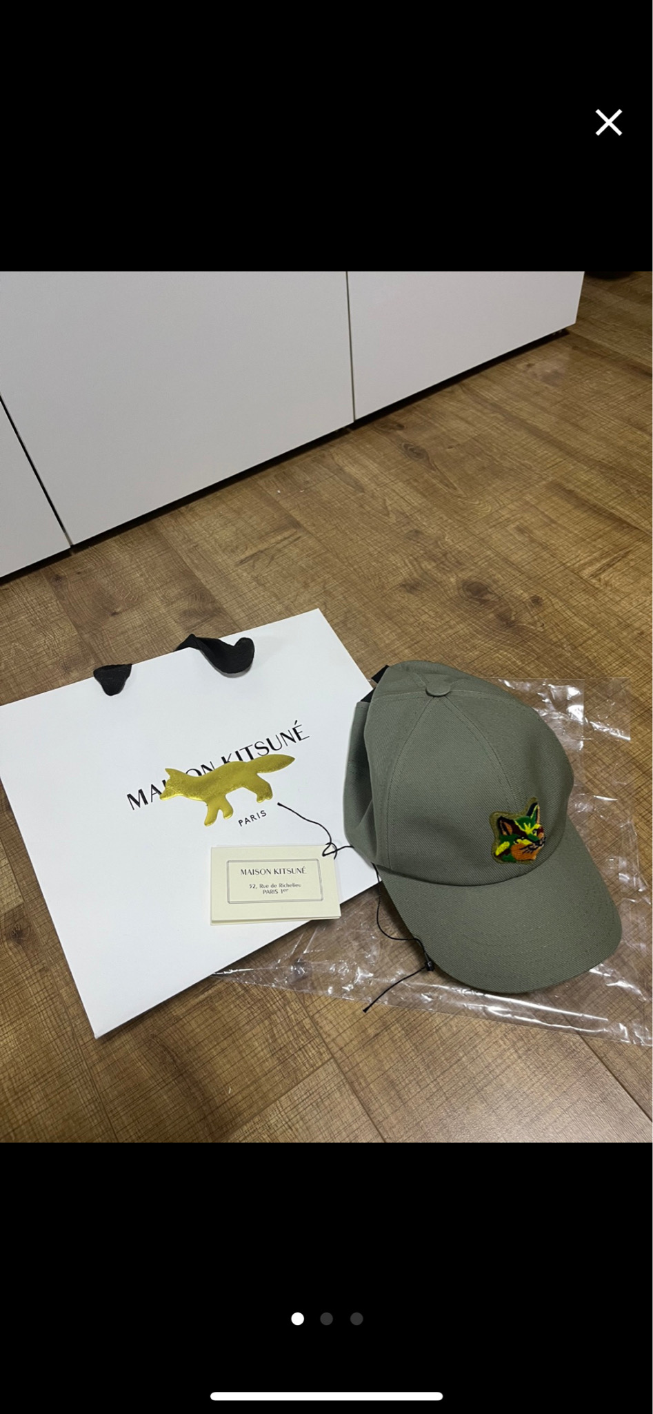 정품 새상품 메종키츠네 볼캡 FREE