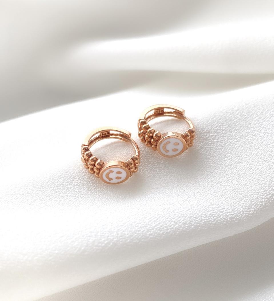 14k 스마일 에폭 귀걸이