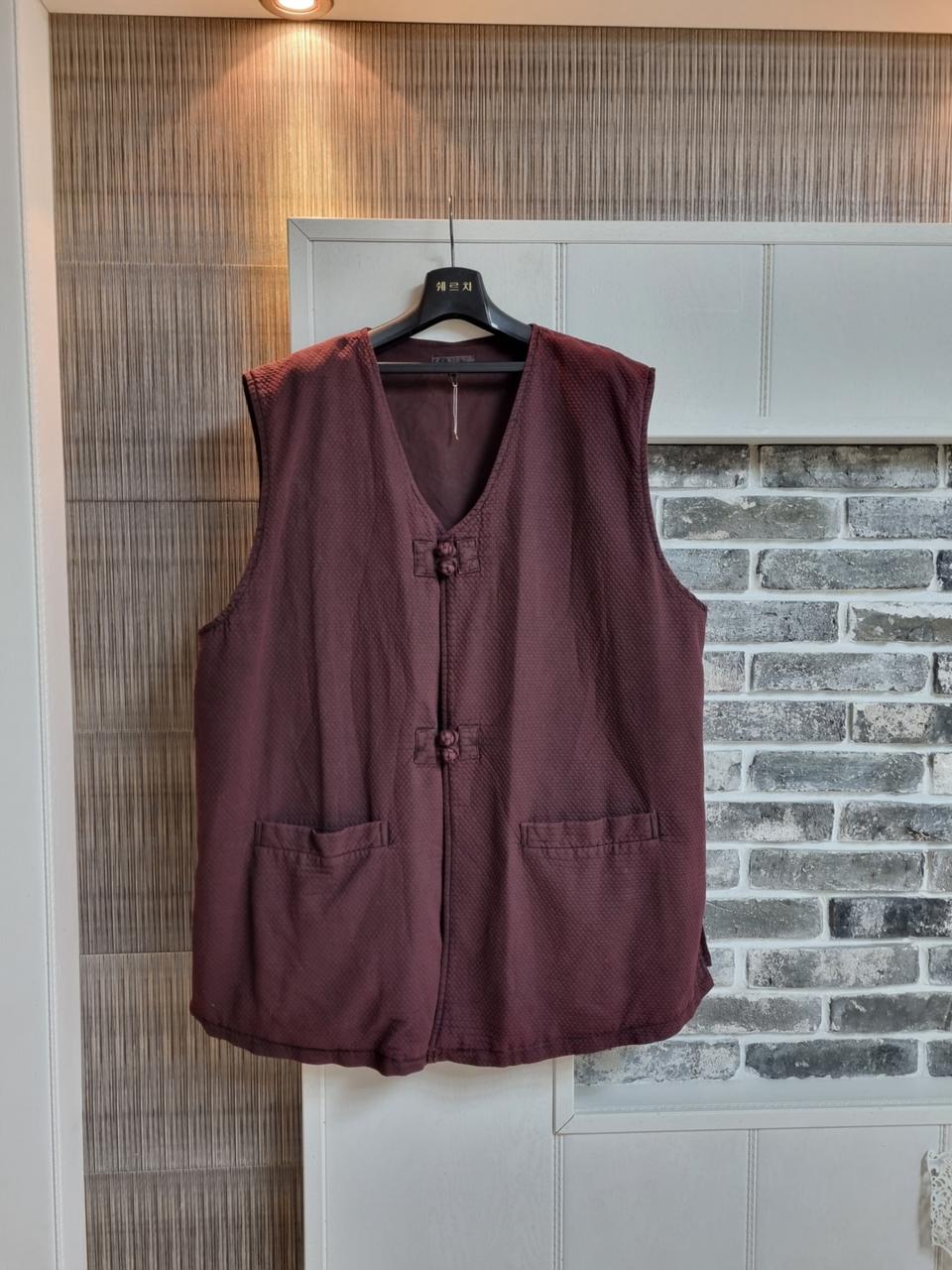 질경이 누빔면조끼 우리옷 생활한복