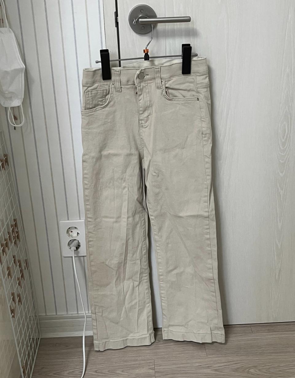 여성의류 베이지긴바지