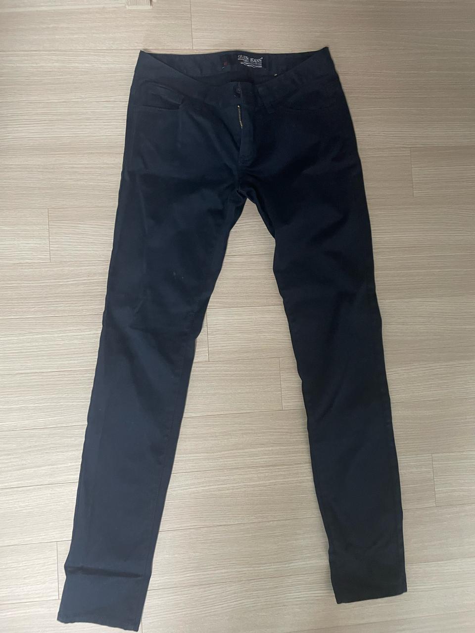 게스 여성 면바지 네이비 27 1회 착용
