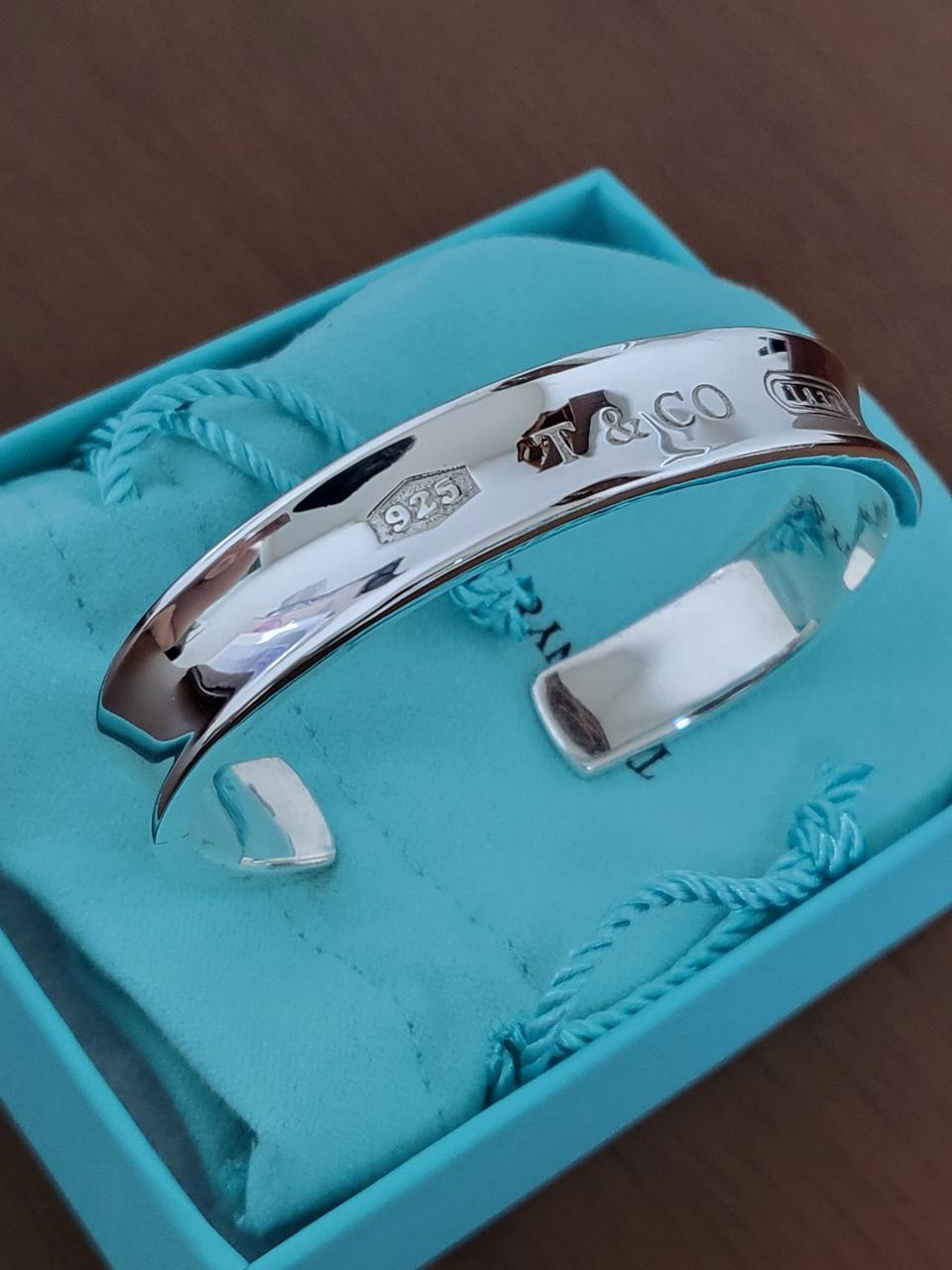 [정품] Tiffany & Co 1837 커프 뱅글 팔찌(스털링 실버)