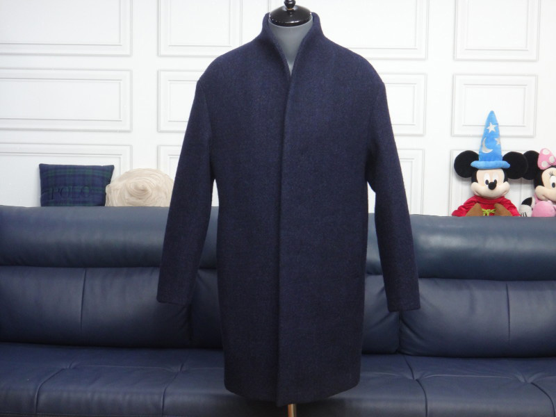 (100호) 지오송지오 남성 네이비 울 코트
