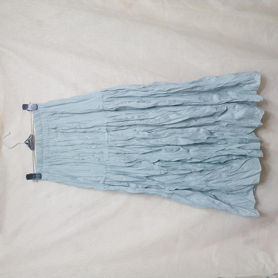 롱 플리츠 스커트 (민트)