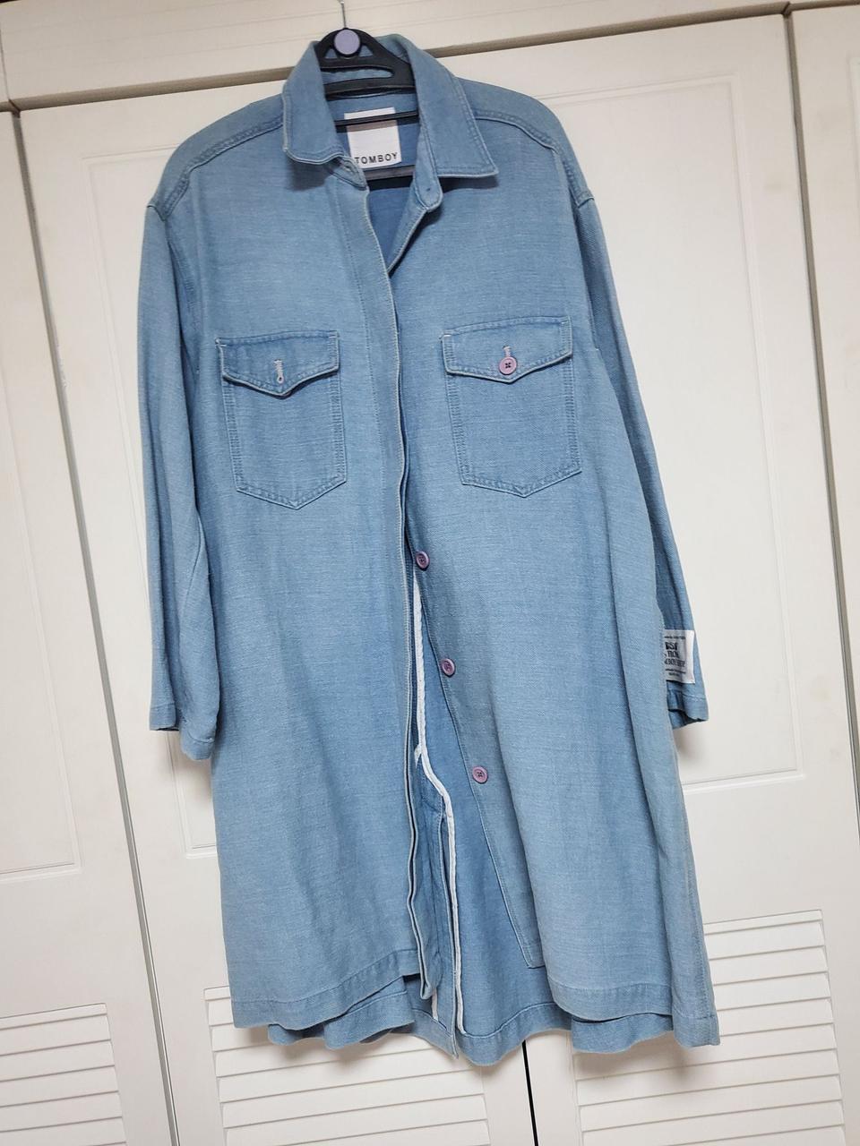 톰보이 데님 코트