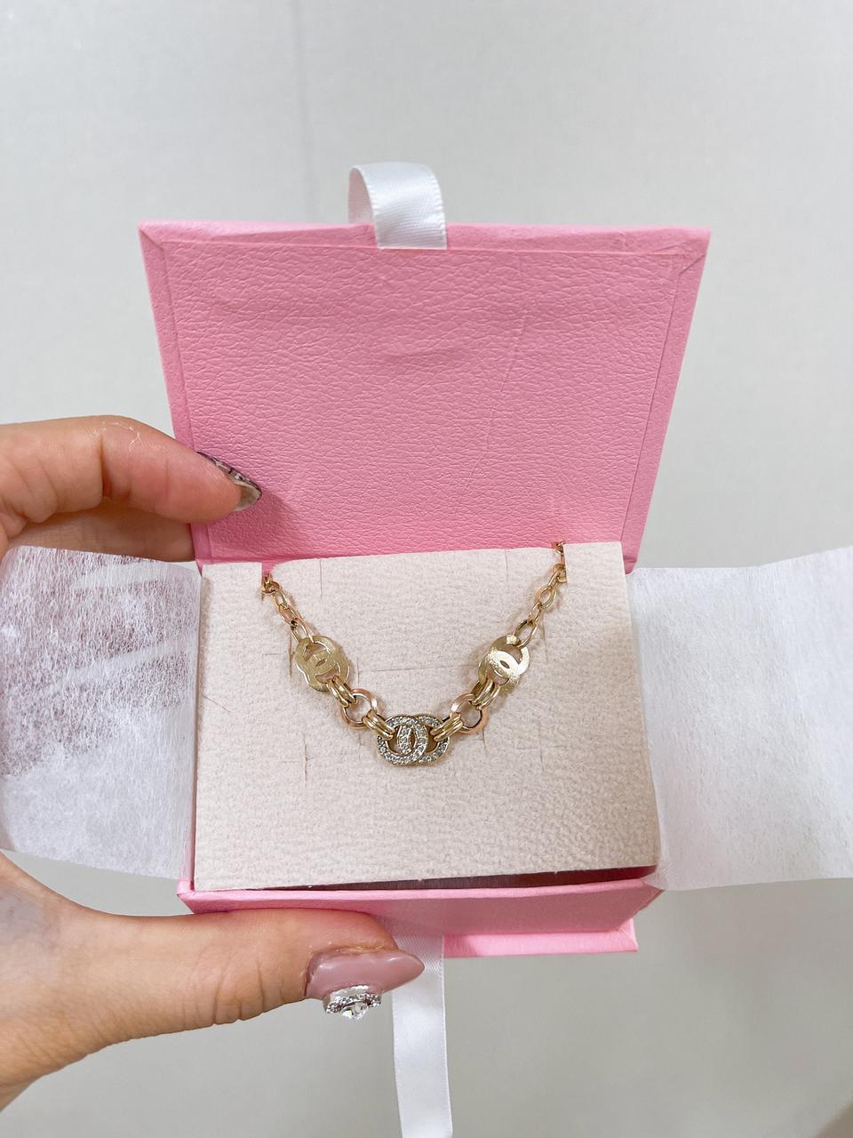 14k팔찌 /14k옐로골드+로즈골드