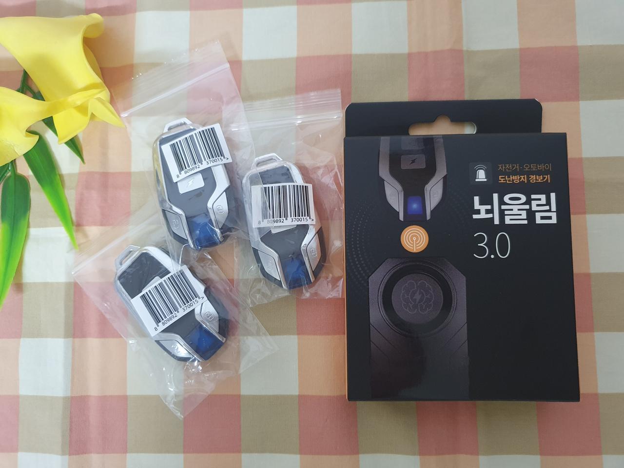 무무익선 뇌울림 도난방지 본채+리모컨3개