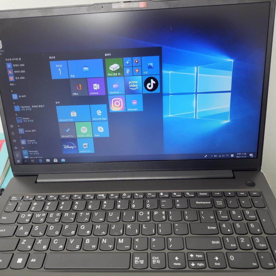 레노버 노트북 15.6 FHD 라이젠5(5500U)/8GB/256GB