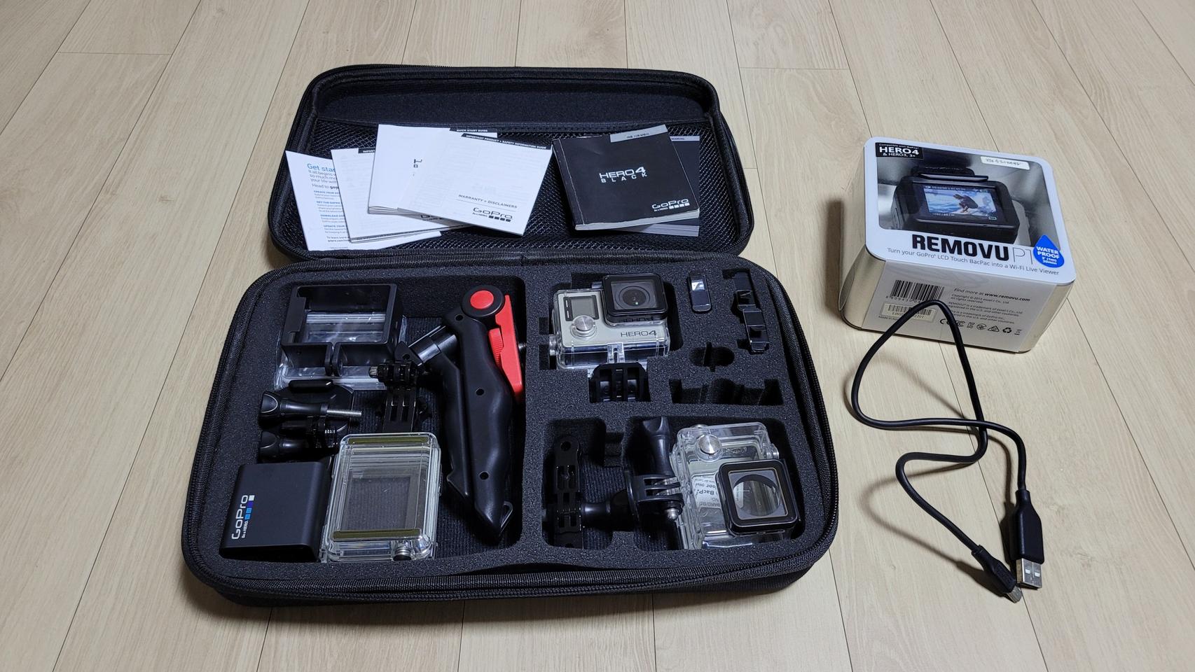 고프로 히어로 4 블랙 + 리모뷰 P1