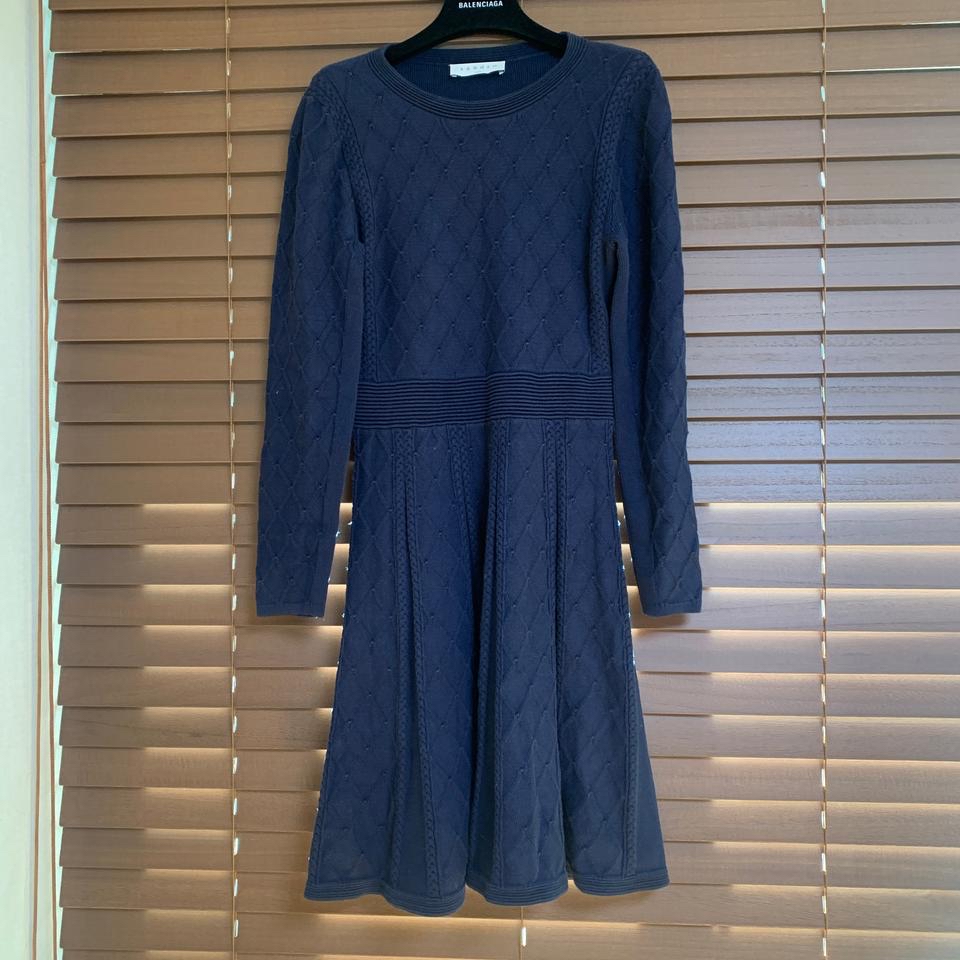 정품 산드로 네이비 니트 원피스 55