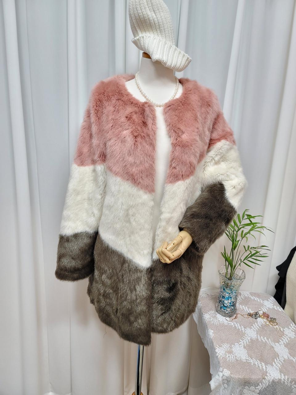 밍크 에코퍼 재킷