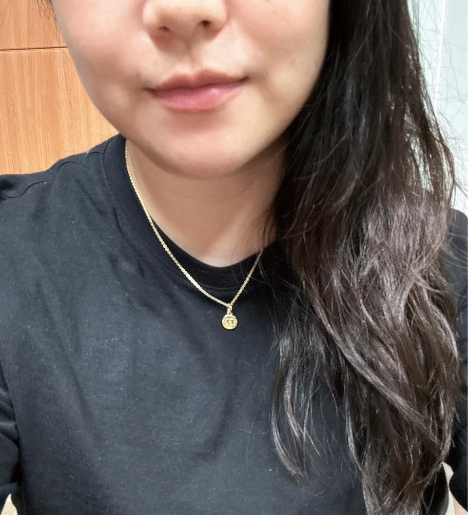 14K 옐로우골드 목걸이체인(디올펜던트도 드려요)