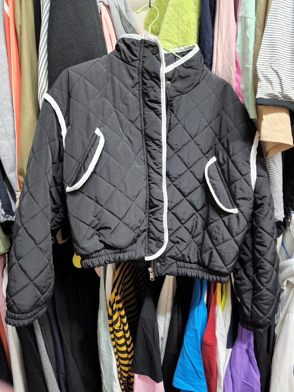 퀼팅 크롭 자켓