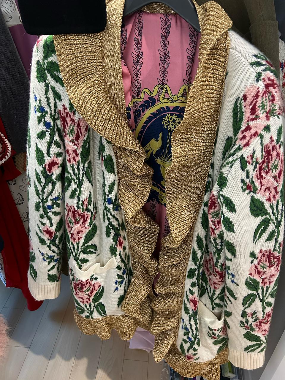 구찌 러플가디건