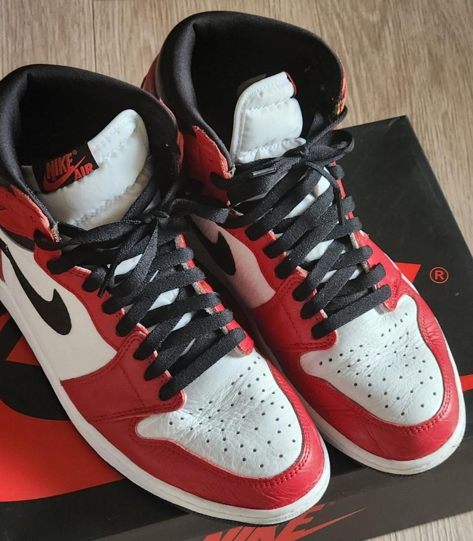 [280] 조던 1 하이 시카고 커스텀 (퓨전 레드)