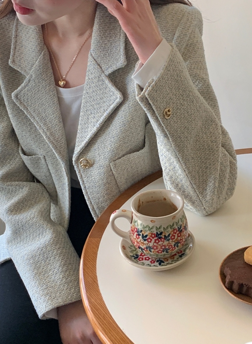 (새상품) 프롬비기닝 트위드 자켓