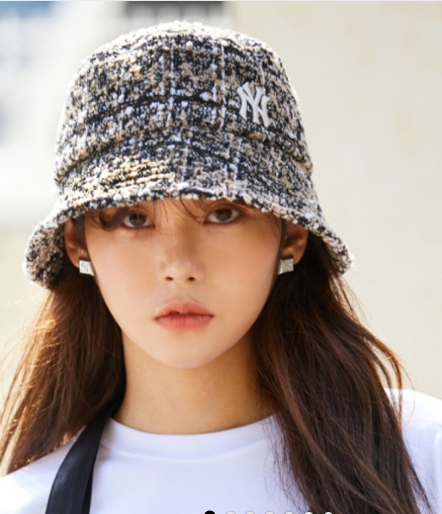 무배 MLB제니 트위드버킷햇 새상품