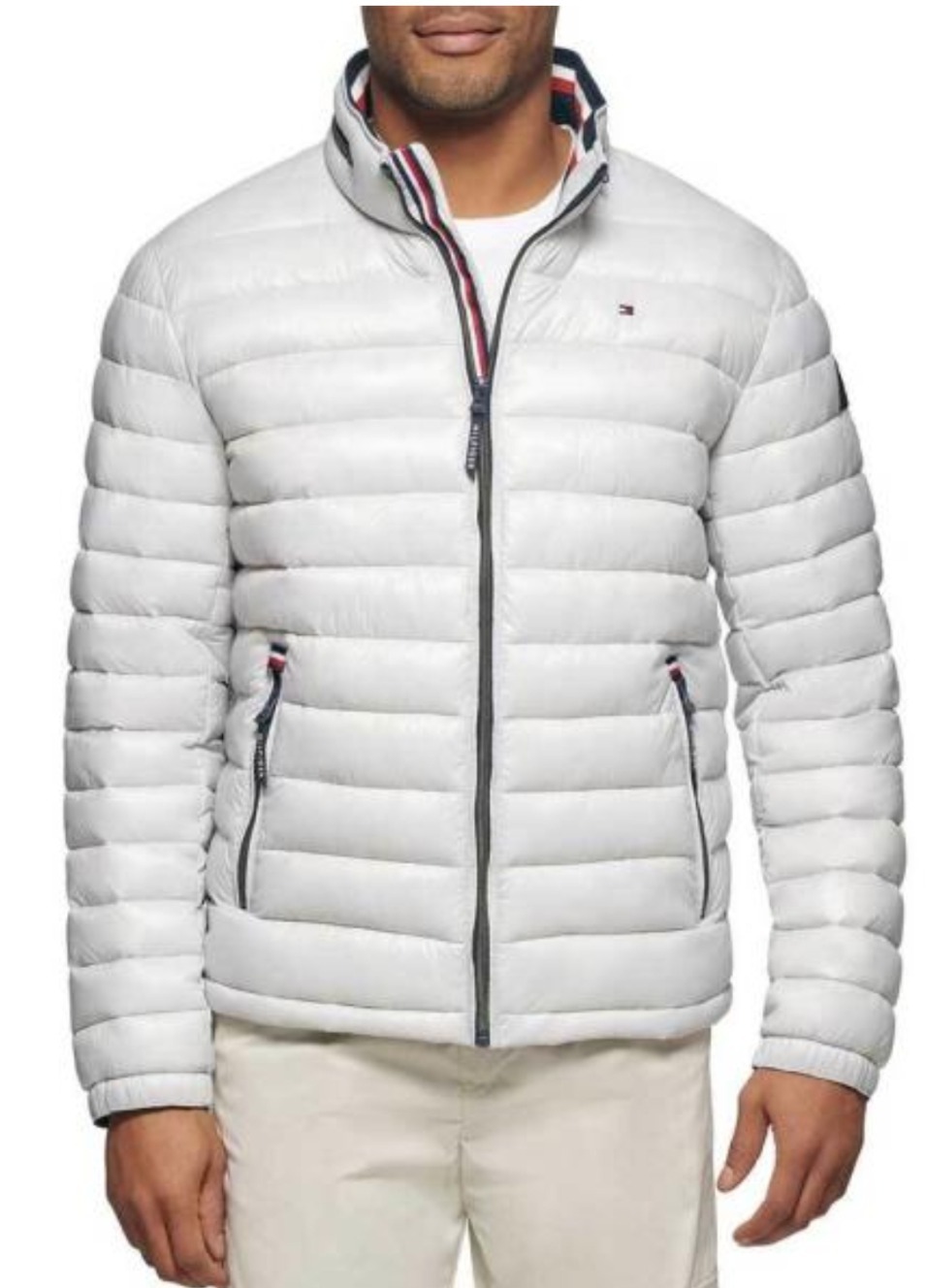 타미힐피거 남성 유광 패딩 새상품100m사이즈