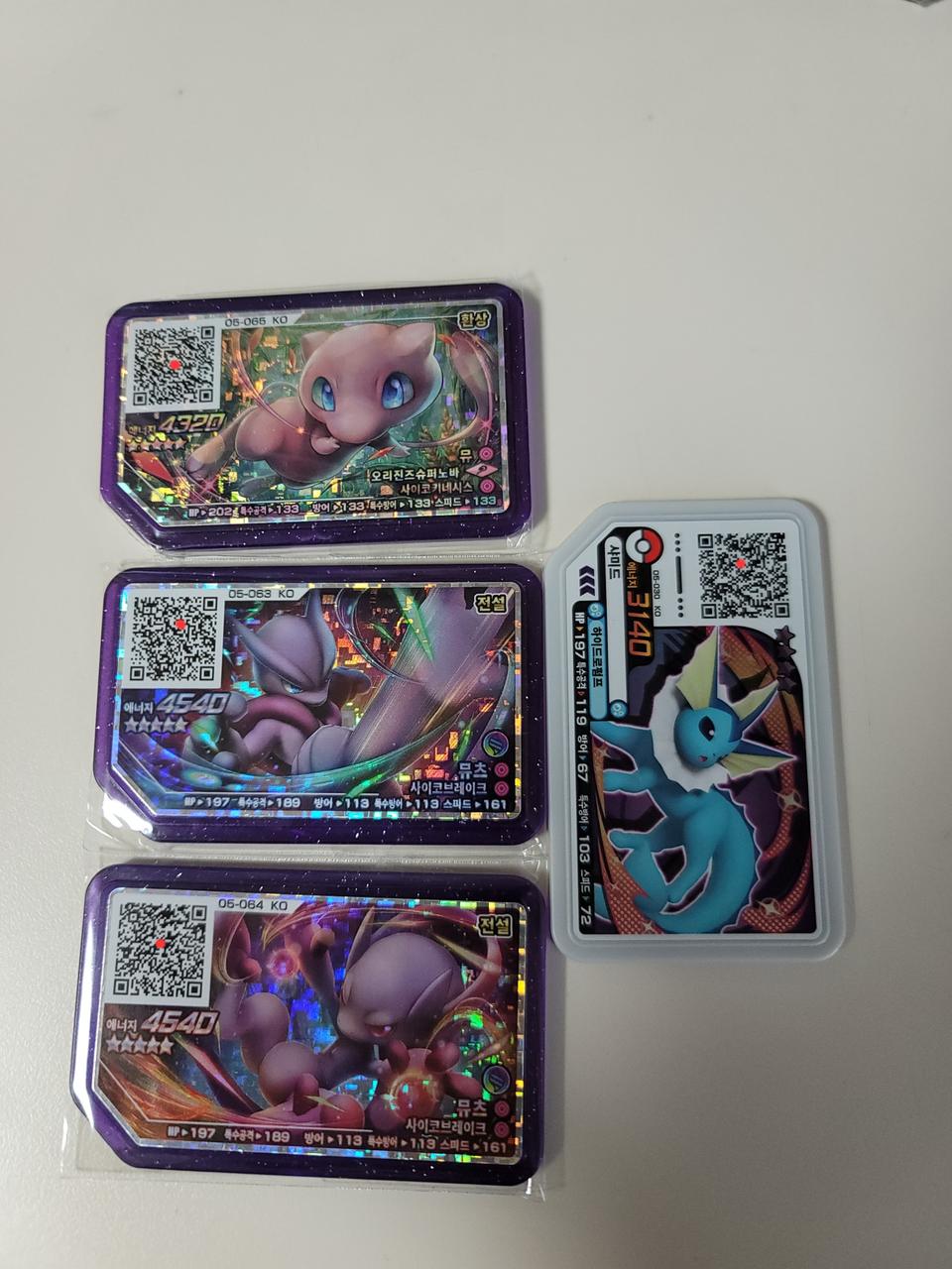 포켓몬 가오레 레전드1탄 5성 뮤&뮤츠X,Y