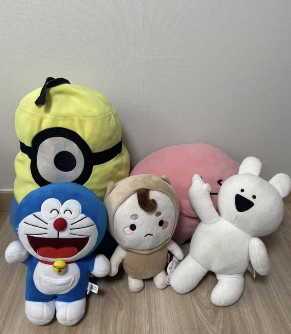 미니언즈 도라에몽 액션토끼 인형 묶음 판매