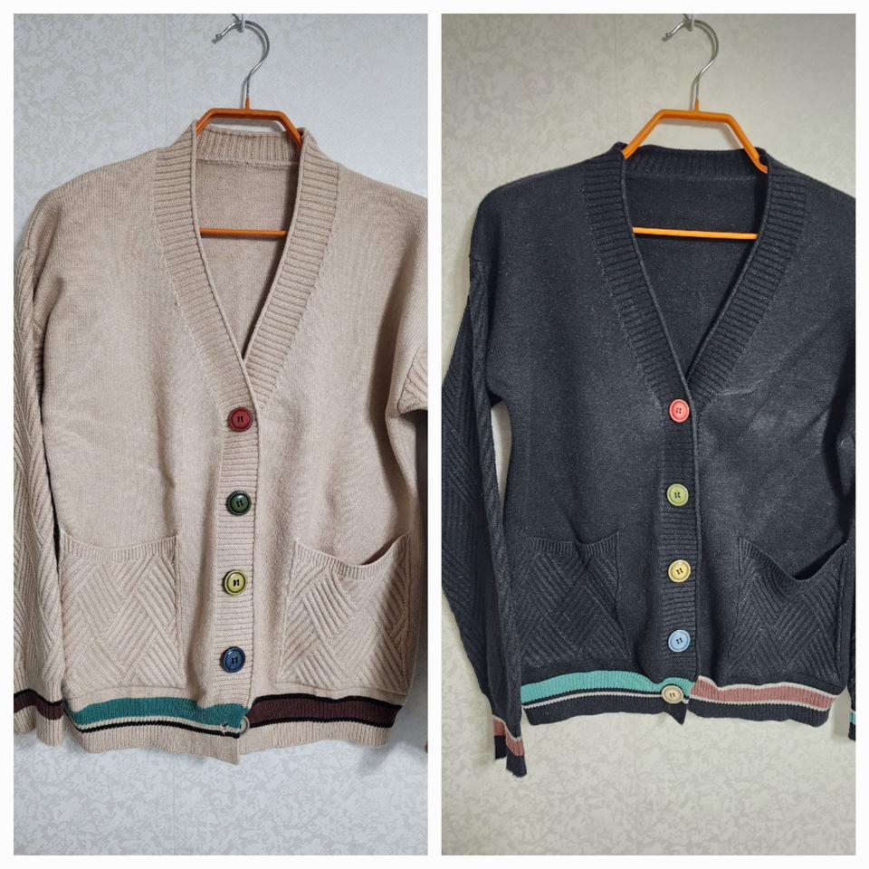 두꺼운 겨울 가디건