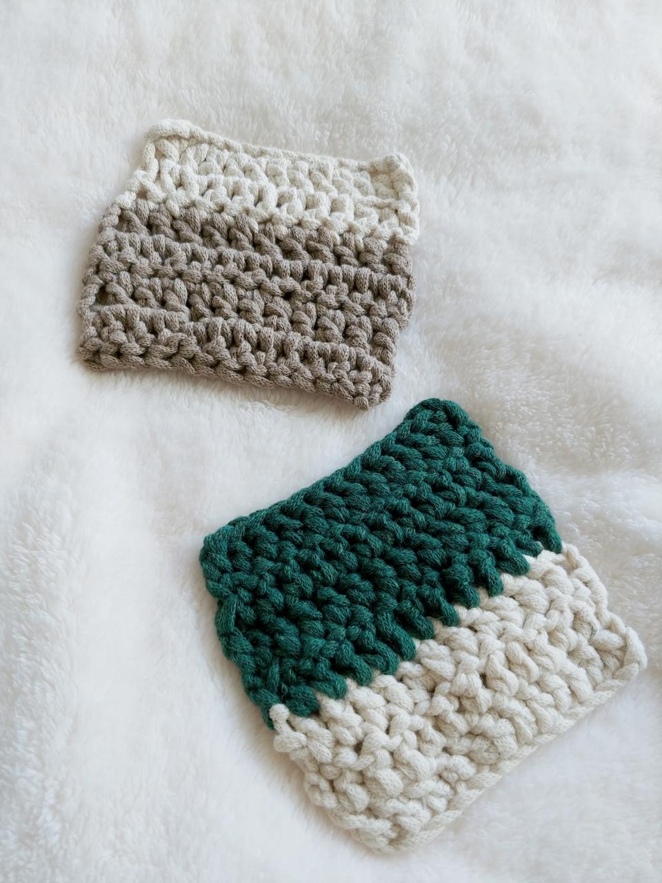 핸드메이드) 수제 뜨개질 니트컵받침