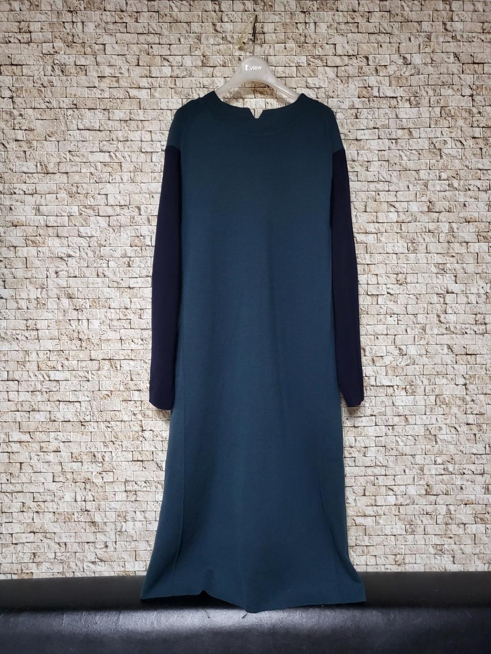 (새거) 라운드 니트 롱원피스 66