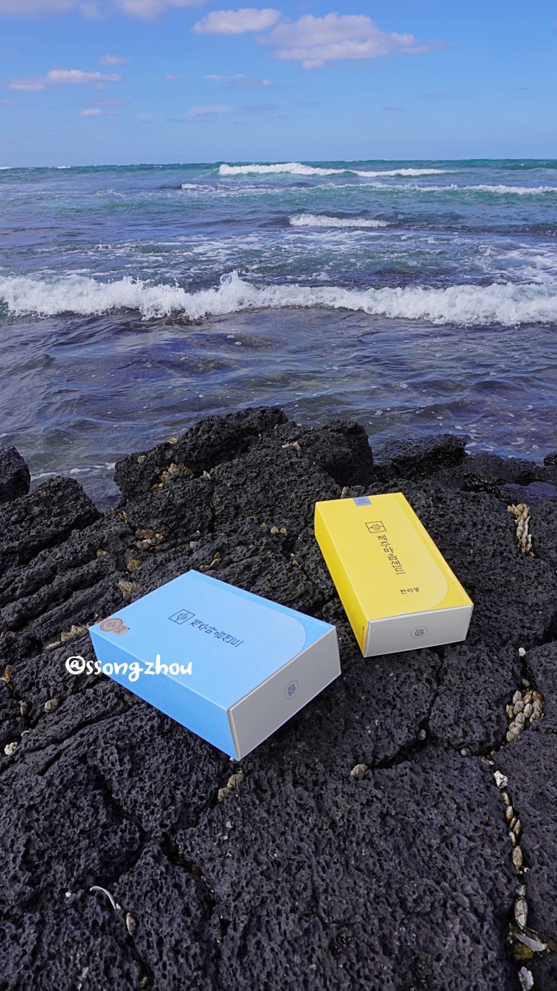 제주 마음샌드 (땅콩맛2박스+한라봉맛1박스+배송비포함 +당일구매)