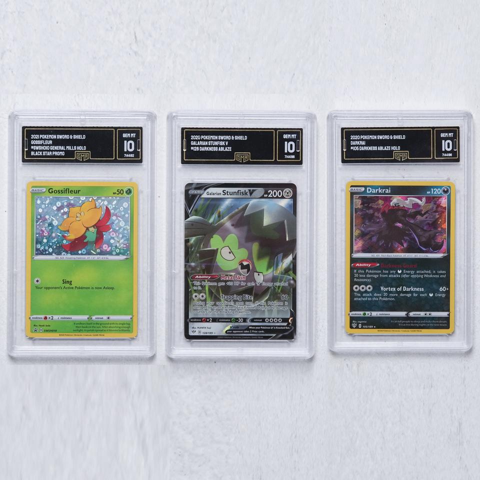 GMA 10 등급카드 3개