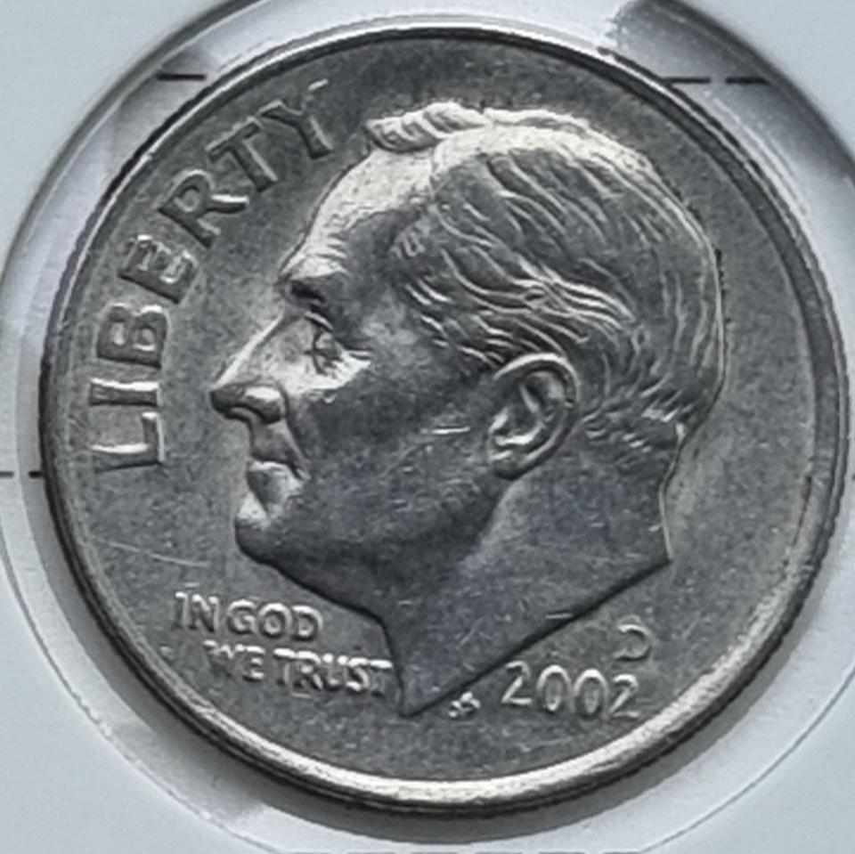 루즈벨트 다임 2002_D 년도 주화