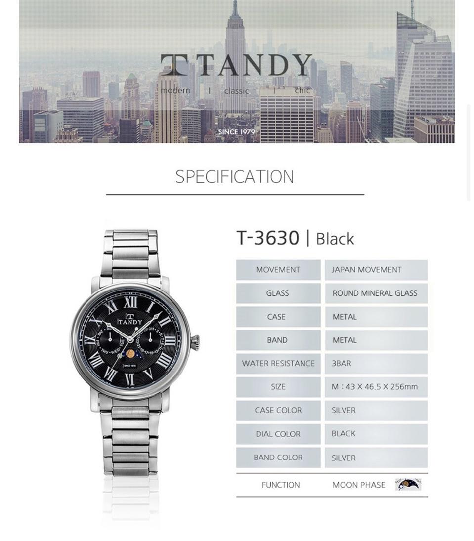 텐디 문페이드 프리미엄 메탈 시계